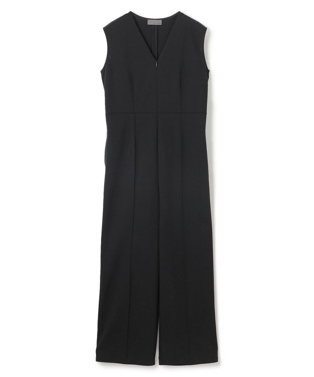 uncrave ダブルフェイスジャージー オールインワン ブラック