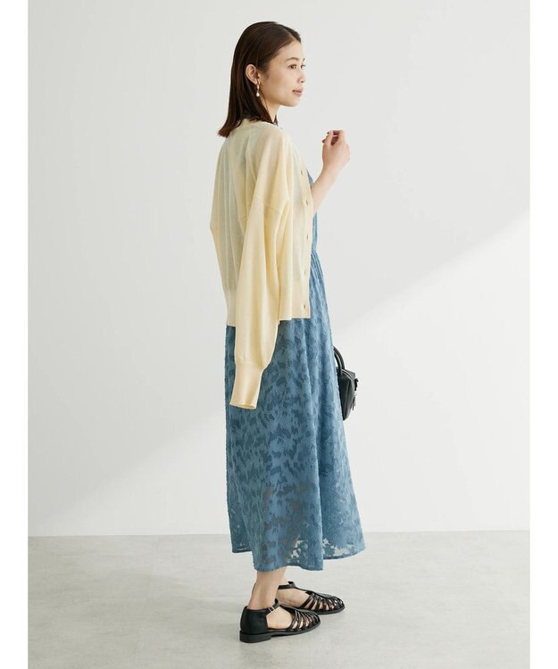 Green Parks ・ＥＬＥＮＣＡＲＥ　ＤＵＥ　パールボタンシアーカーデ Off White