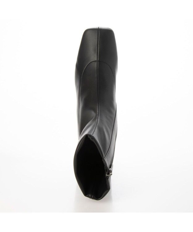 MODE ET JACOMO <MODE ET JACOMO>スクエアトゥストレッチショートブーツ ブラック