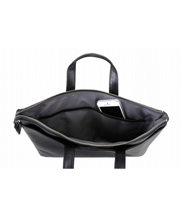 ACE BAGS & LUGGAGE ultima TOKYO ウルティマ トーキョー ライル 2WAYバッグ クラッチ 手提げの2WAYで使えるマチなしタイプ A4サイズ ブリーフケース オールレザー 身の回り品収納に 77825 ブラック