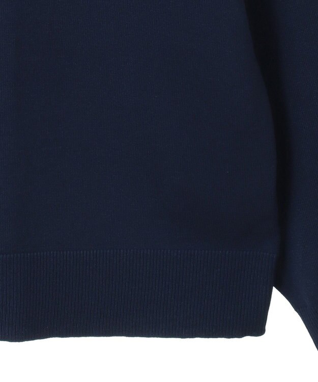 Green Parks さがら刺繍ロゴニットプルオーバー Navy