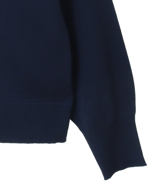 Green Parks さがら刺繍ロゴニットプルオーバー Navy