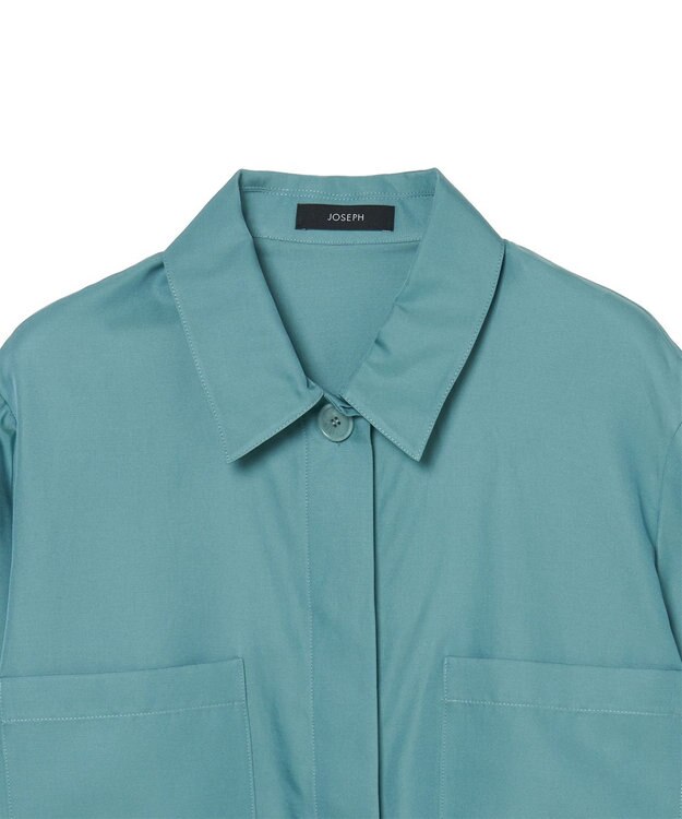JOSEPH ソフトコットンシルク　シャツ Lagoon