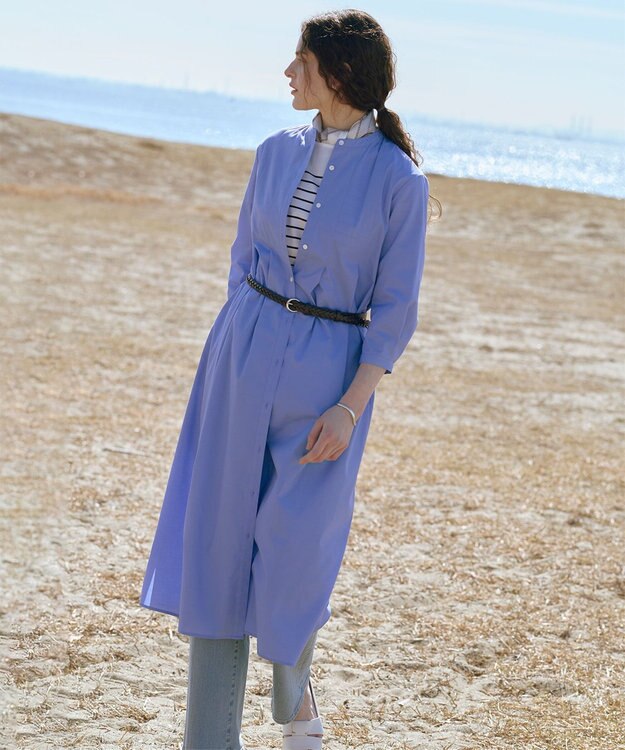 J.PRESS LADIES L 【洗える】BASIC STRETCH DENIM ボーイフィット デニム ブリーチ系