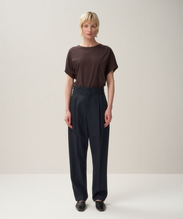 ATON SUVIN 60/2 | キャップスリーブプルオーバー BURGUNDY