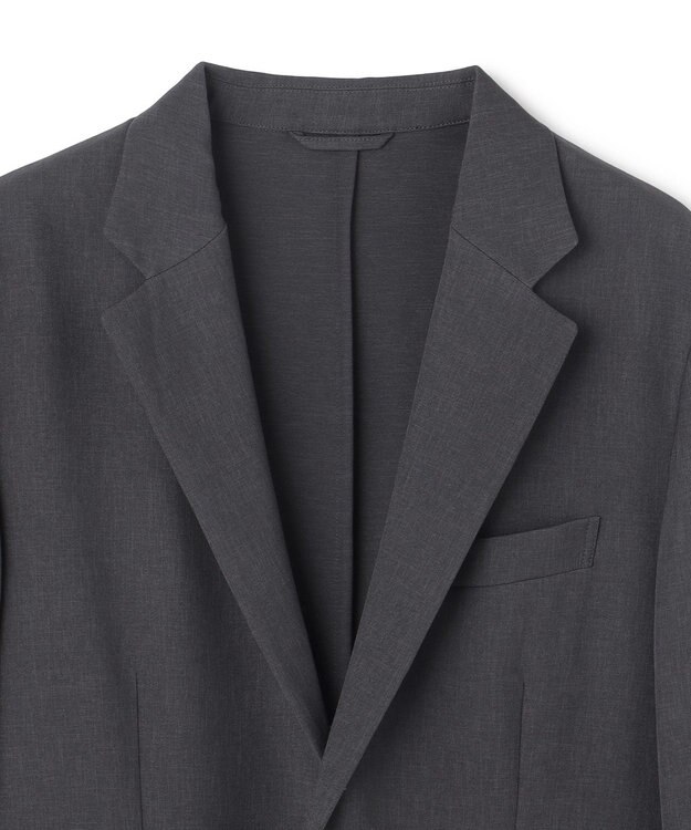 UNFILO MENS 【OCEANS 雑誌・web・YouTube 掲載】WOOL TOUCH 機能美ジャケット【東レ開発のウール見え高機能素材】 チャコール