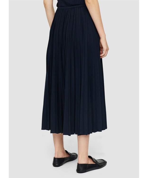 JOSEPH 【洗える】コットンプリッセ　スカート Navy