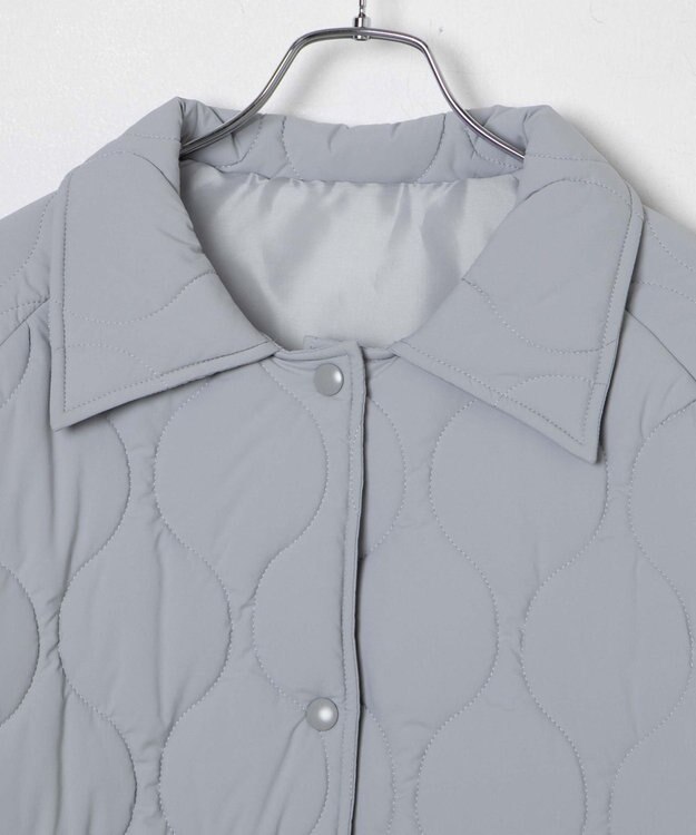 WEGO キルティングブルゾン ライトグレー