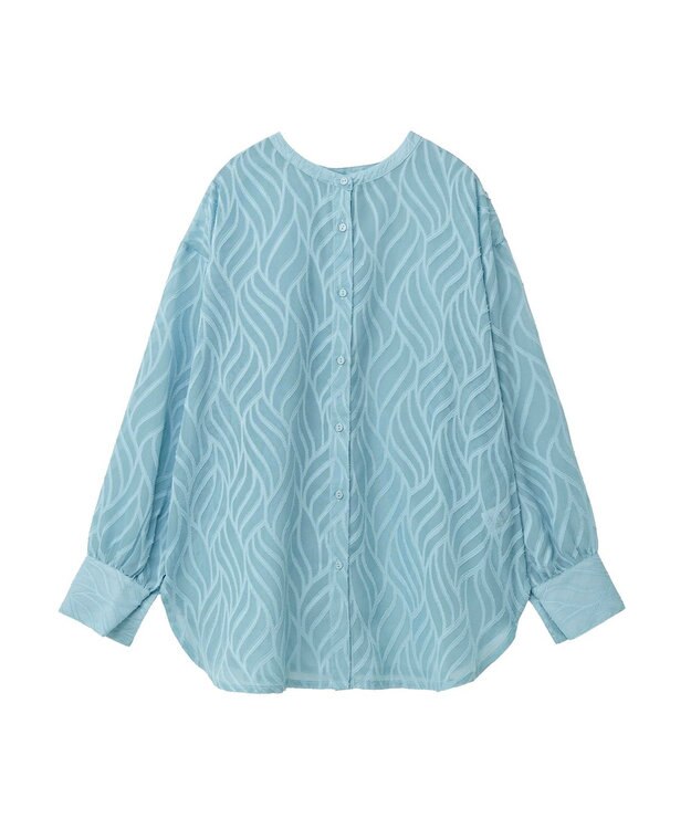 Green Parks ２ＷＡＹ　リーフジャガードシアーシャツ Mint