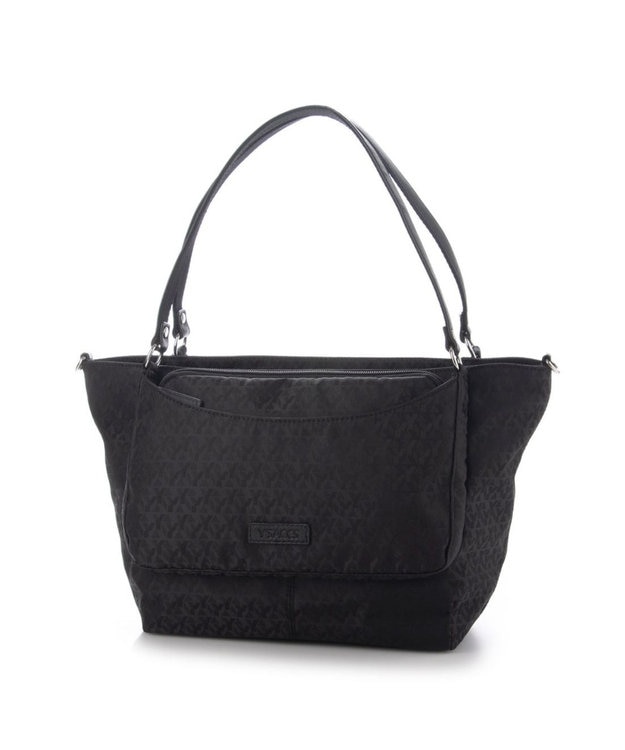 Y'SACCS ポーチ付きモノグラム2WAYトート ブラック