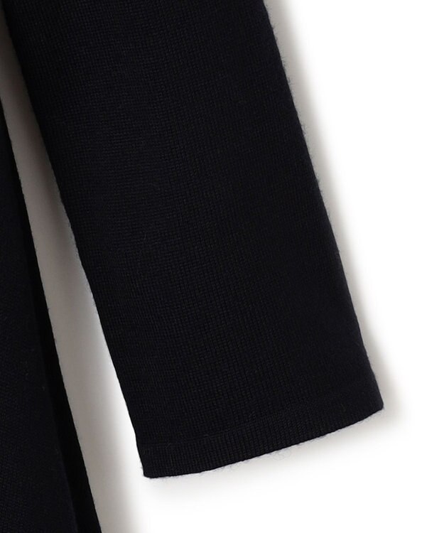 23区 S 【洗える】パールディテール フレア ニットワンピース ネイビー系