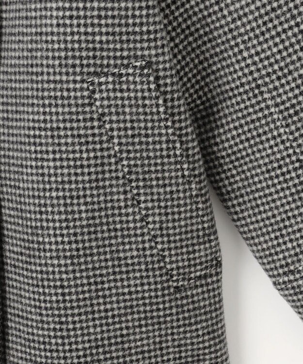 J.PRESS LADIES S チェックビーバー Pコート ブラックチェック系