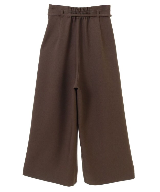 earth music&ecology ベルト付きワイドパンツ Brown