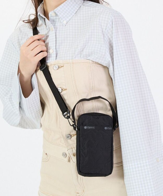 ■LeSportsac■MINI PHONE CROSSBODYブラックハートデボス MINI PHONE CROSSBODY/ブラックハートデボス / LeSportsac