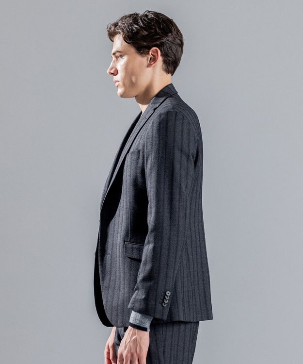 JOSEPH HOMME ピンヘッドストライプジャガード　ジャケット グレー系1