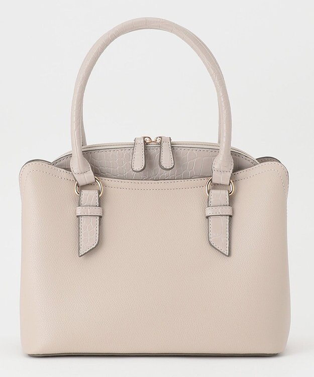 ANY SIS 【美人百花7月号掲載】レディノーブルスクエアブガッティ バッグ グレージュ