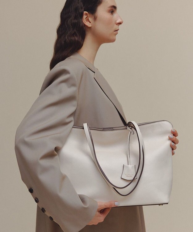 TREASURE トートバッグ TREASURE TOPKAPI】フロントステッチ レザーA4トートバッグ