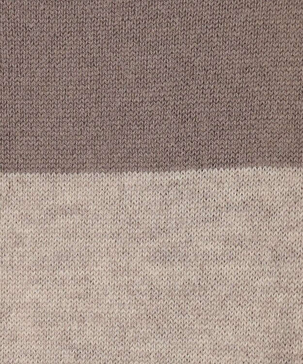 自由区 【洗える】セミウーステッドウール ニットワンピース ベージュ系1