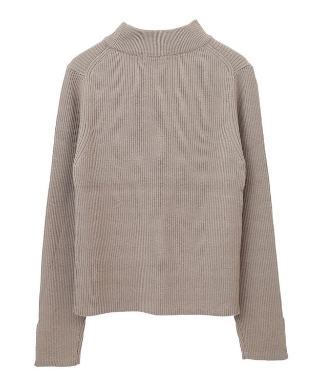 earth music&ecology Ｓｅｔ２点ハイネックプルオーバー＋ニットワンピース Gray Beige