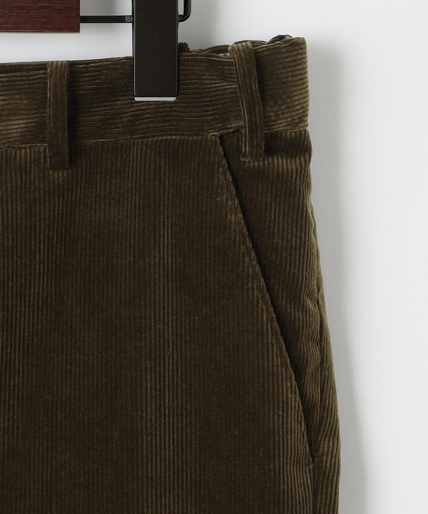 JOSEPH ABBOUD 【キングサイズ・ウエストも伸びる！遠州ファブリック/オーガニックコットン】ソフトコーデュロイ パンツ ダークブラウン系