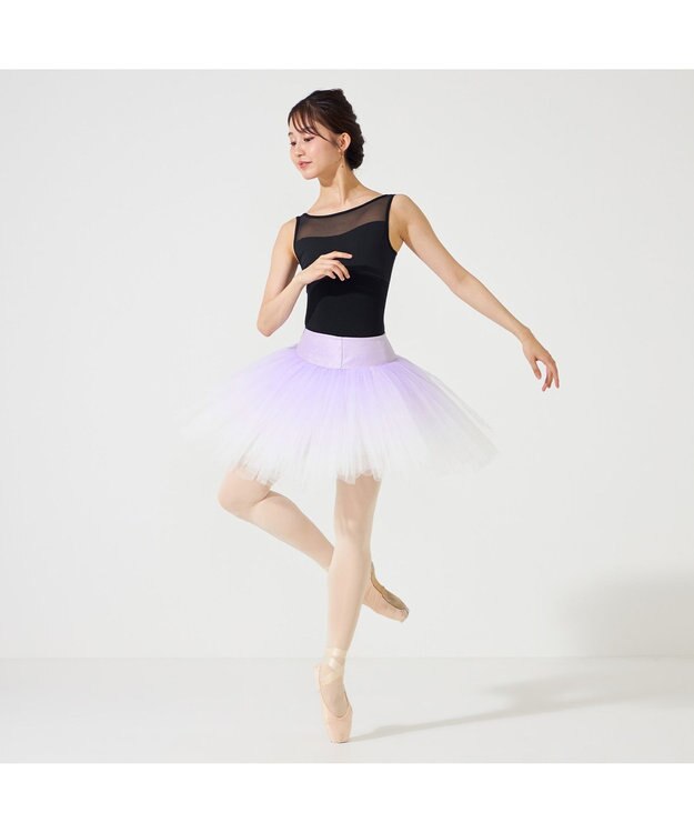 Chacott ノースリーブレオタード ブラック