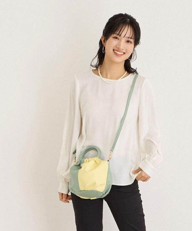 ROOTOTE 0655【直営店限定】ベビールー.クランプリー.2トーン-A 01：ミントイエロー