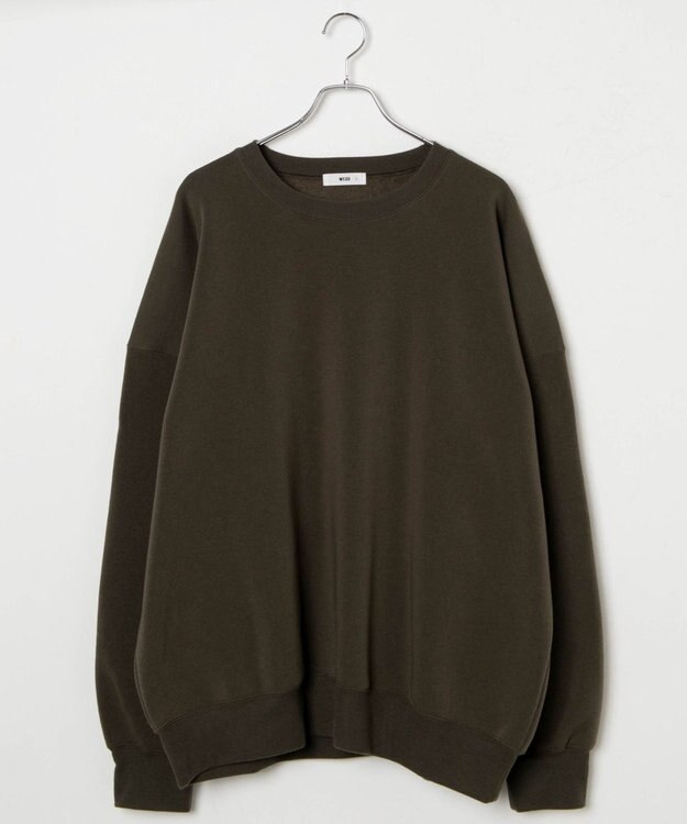 WEGO 【ユニセックス着用/MLXLサイズ展開/新色追加/裏起毛】スウェットプルオーバー カーキ