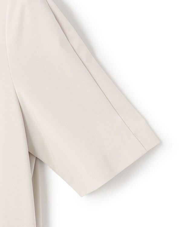 23区 S 【洗える】ストレッチポンチ Aライン ワンピース ライトグレー系