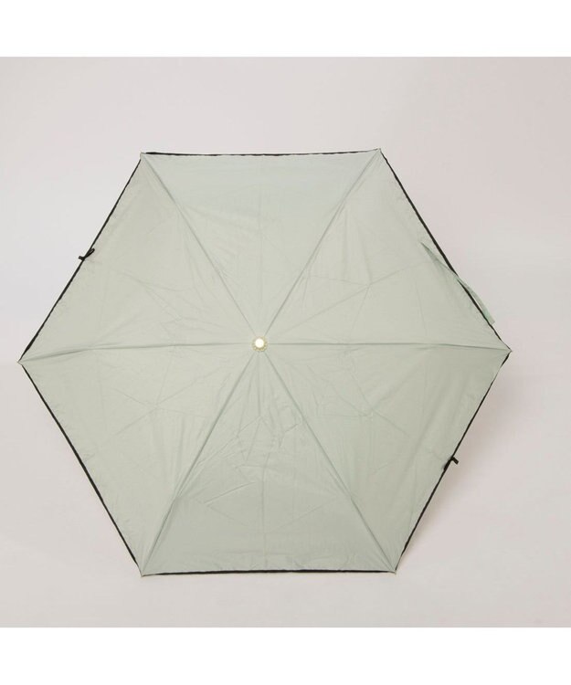 UNBILLION カシュネ cachenez / PUサテンリボン3段折りたたみ傘 グリーン