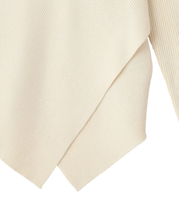 earth music&ecology クロスニットプルオーバー Ivory