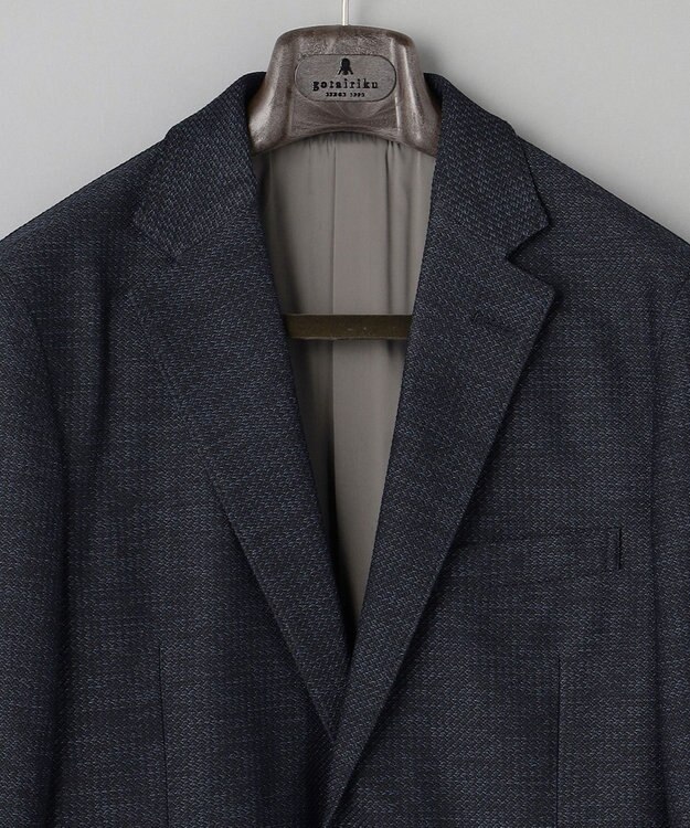 GOTAIRIKU カーディガンジャケット秋冬版【洗える/シワになりにくい/ストレッチ】リンクス BIZ ジャケット ネイビー系8