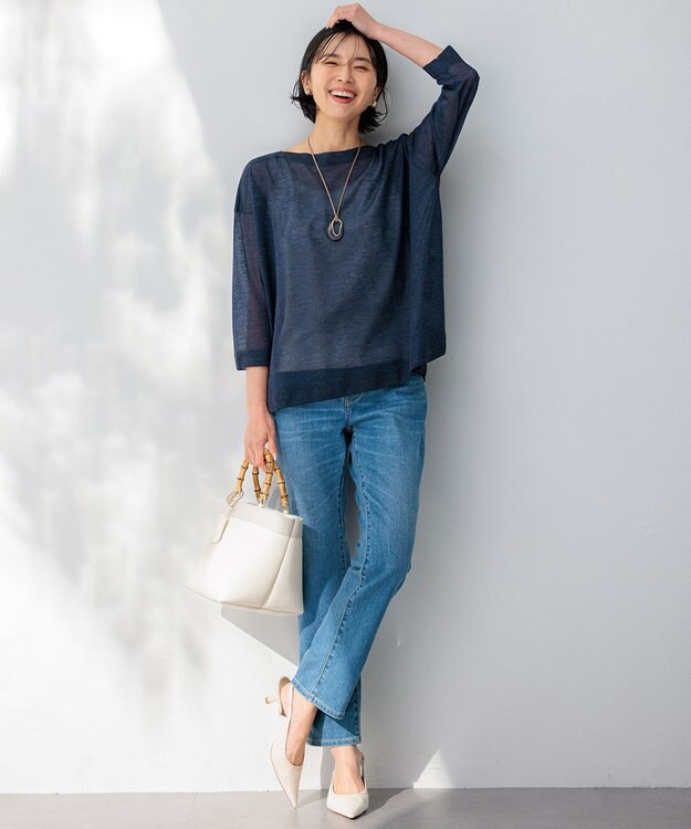 23区 【CLASSY.6月号掲載】ホーンリング ネックレス ベージュ系