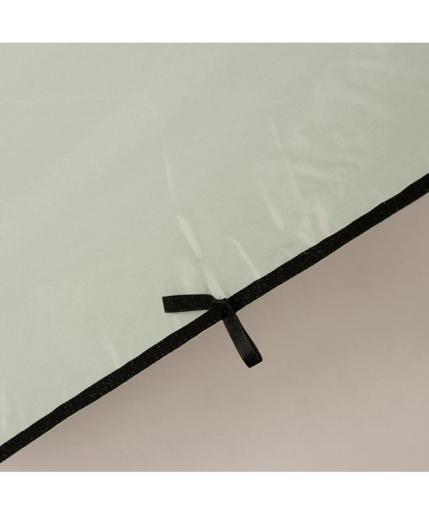 UNBILLION カシュネ cachenez / PUサテンリボン3段折りたたみ傘 グリーン