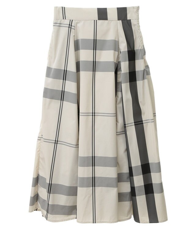 YECCA VECCA 撥水メモリーフレアスカート Light Beige