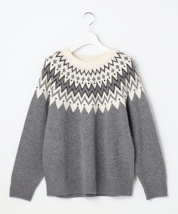 自由区 S フェアアイル ニット オフ系