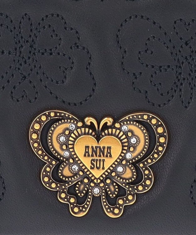 ANNA SUI チェイス BOX二つ折り財布 クロ