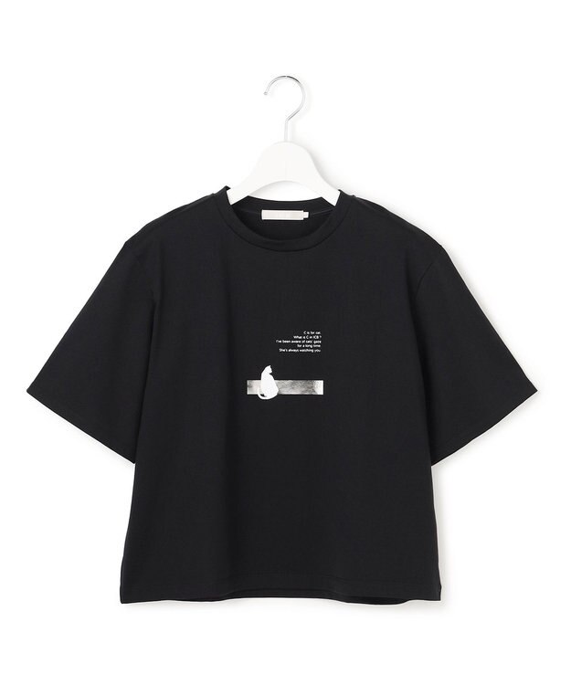 ICB ロゴTEE（猫モチーフ） ブラック