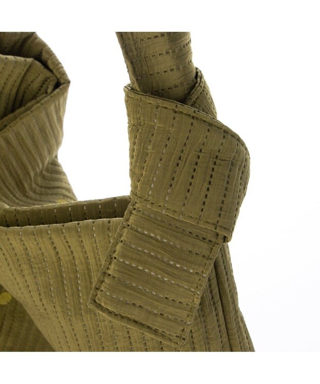 UNBILLION カシュカシュ cachecache / ラインドットワンショルダートート カーキ