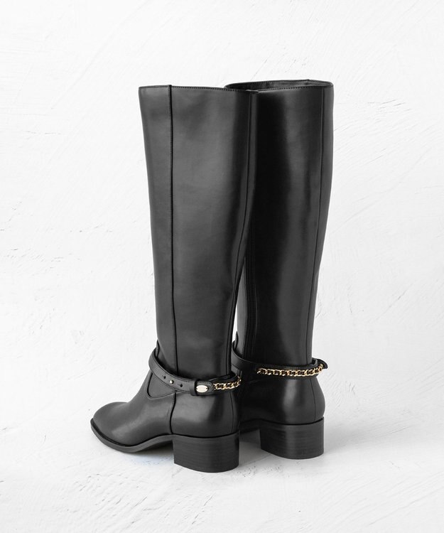TOCCA BACK CHAIN LONGBOOTS ロングブーツ ブラック系
