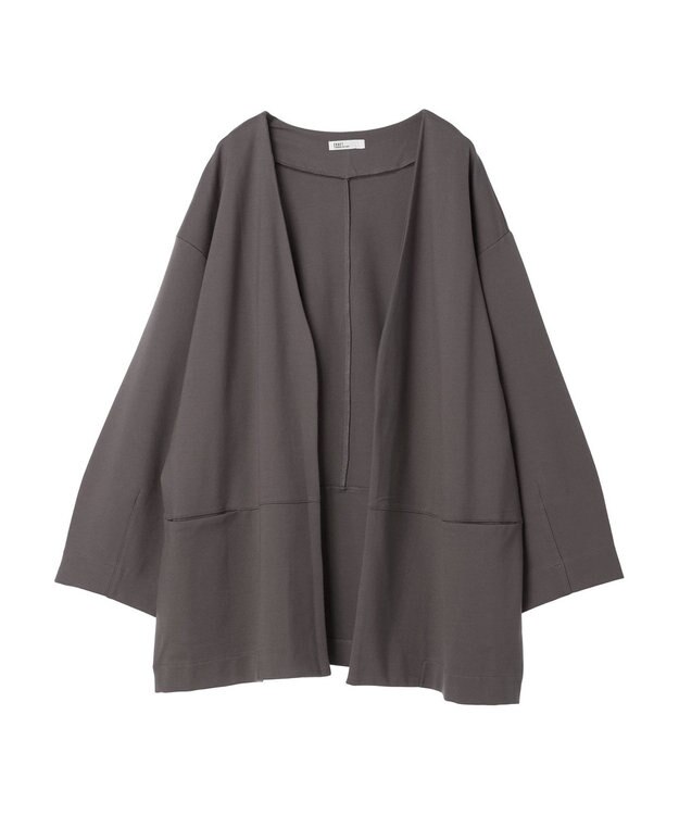 CRAFT STANDARD BOUTIQUE ポンチノーカラージャケット Charcoal Gray