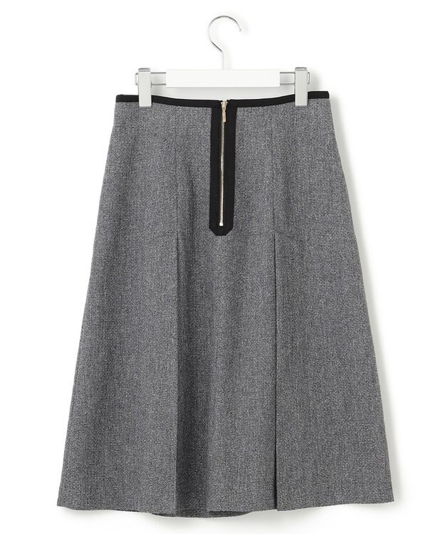 23区 【洗える】ツイーディーエトワール Aライン スカート グレー系