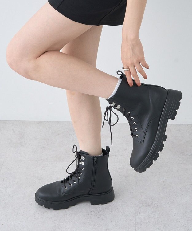 earth music&ecology ＯＲｉｅｎｔａｌ　ＴＲａｆｆｉｃ　マウンテンブーツ Black