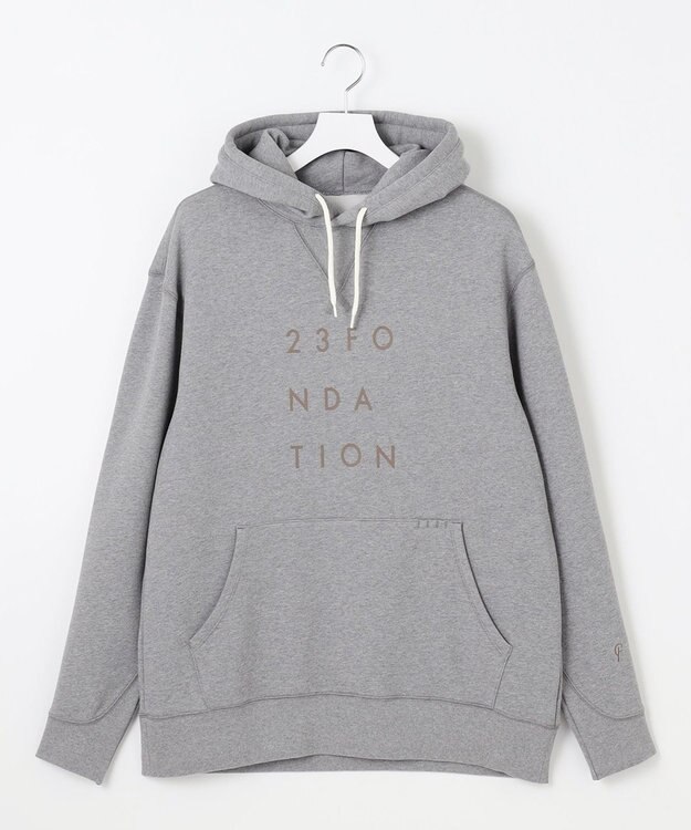 23区GOLF 【23Fondation/MEN】アスレジャー裏毛 フーディ ライトグレー系