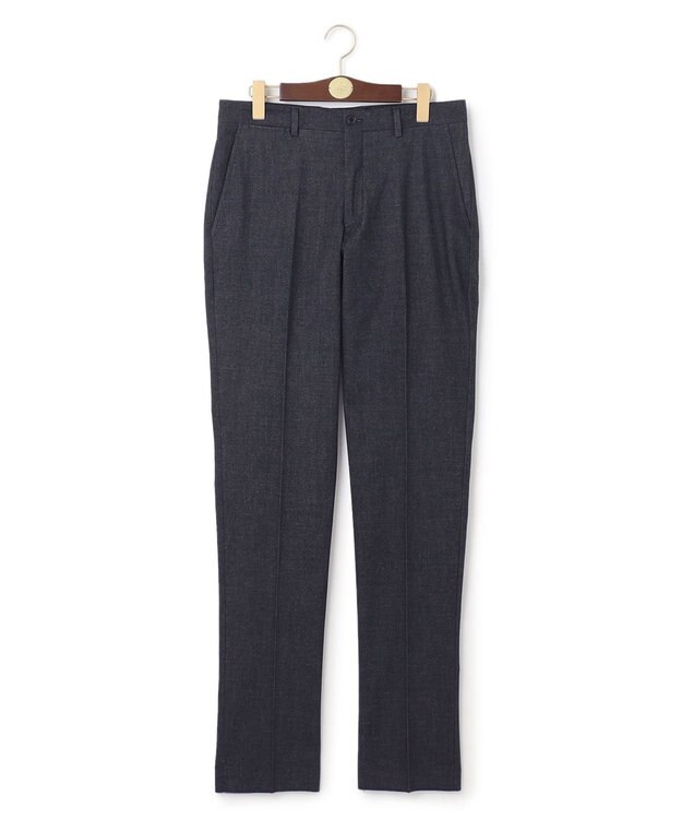 J.PRESS MEN 【ビジカジ兼用】ヤーンダイモールスキン パンツ ネイビー系