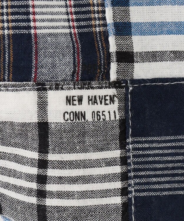 J.PRESS MEN パッチワーク プルオーバーシャツ ネイビー系9