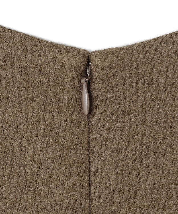 23区 S ウールミルドジャージー ボックスタック ジャンパースカート カーキ系