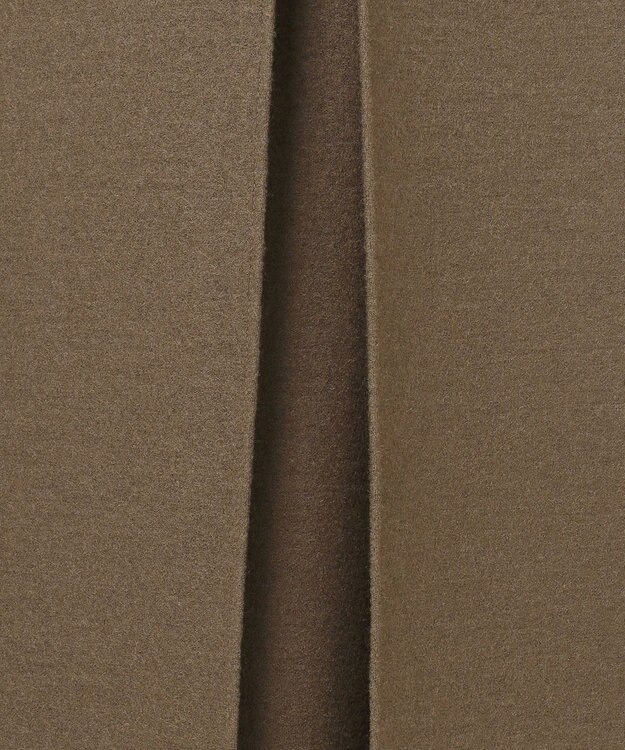 23区 S ウールミルドジャージー ボックスタック ジャンパースカート カーキ系