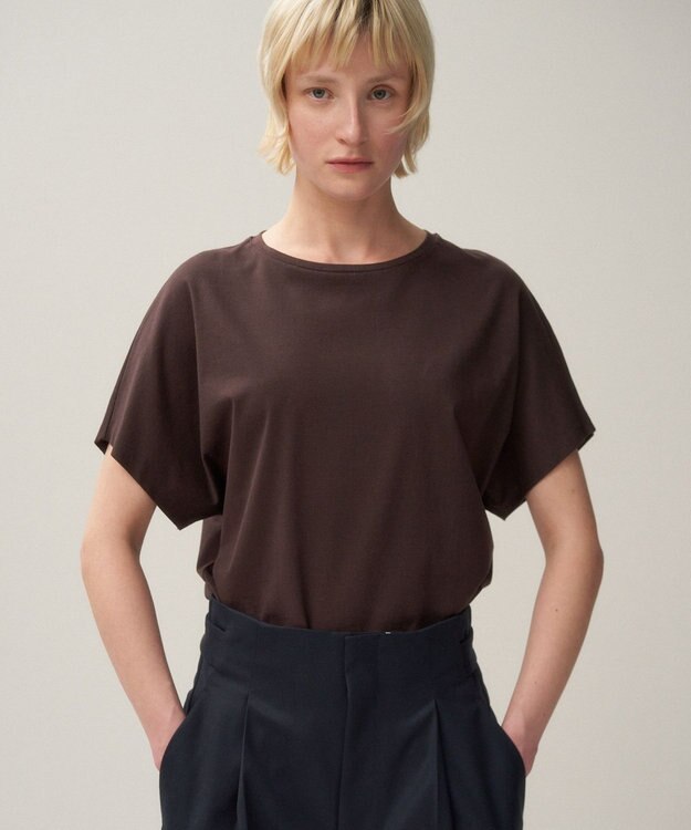 ATON SUVIN 60/2 | キャップスリーブプルオーバー BURGUNDY