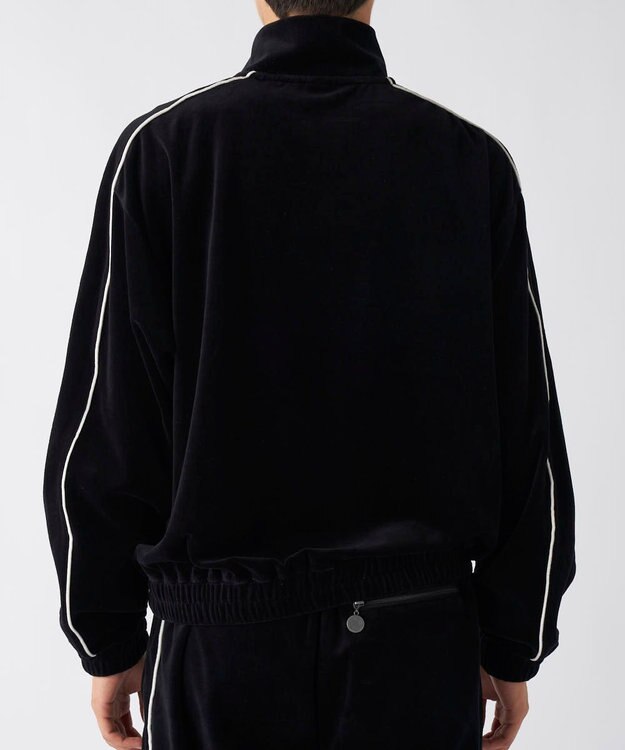 OP／FILA 【Kappa】オーバーシルエット ベロアトラックジャケット ブルー