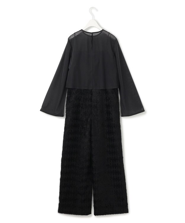 ICB ダイヤカットジャカード オールインワン ブラック系